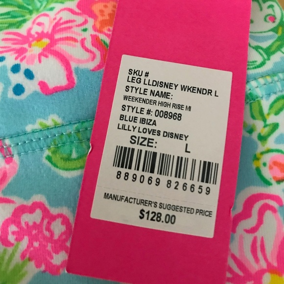 NWT Mickey and Minnie Mouse Weekender Leggings for Women by Lilly Pulitzer – L - Picture 6 of 10